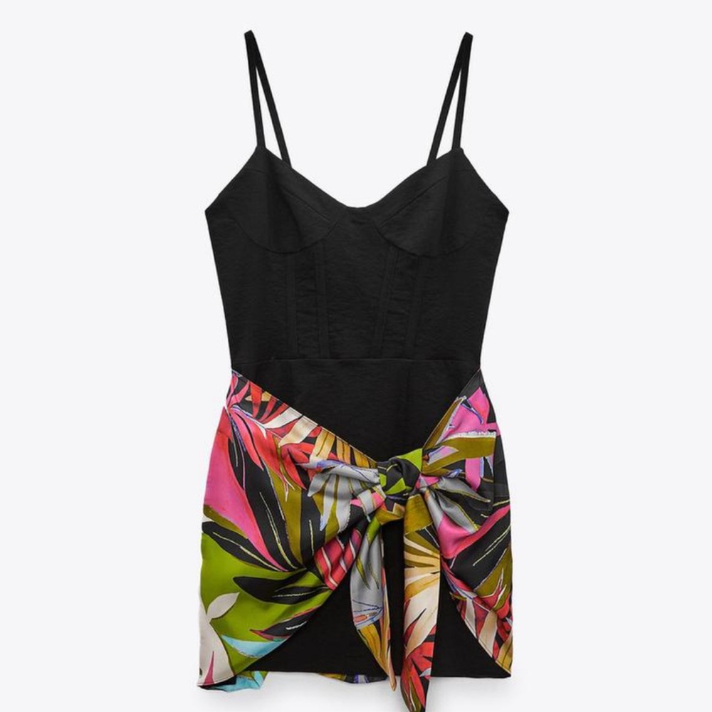 Zara Mixed Pareo Dress
